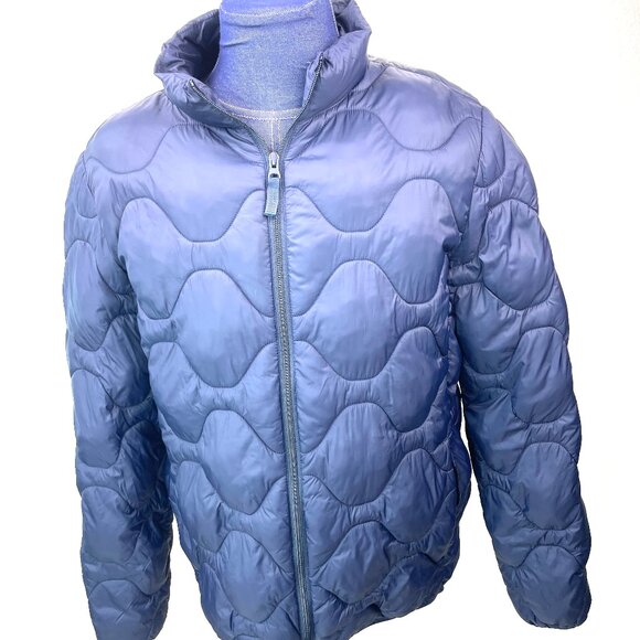 Woolworths Men’s Quilted Jacket – Size Large, Navy Blue, Water & Wind Resistant - Picture 1 of 13